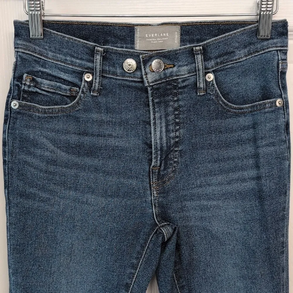 Everlane Mid Rise Skinny Stretch Jeans